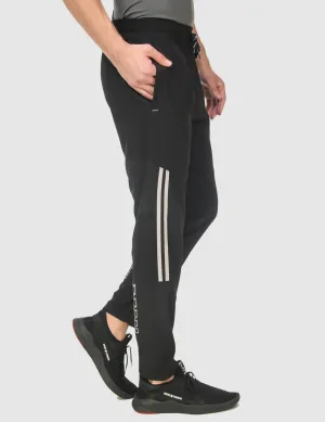 Flex Fit ExpandableSidePanels Aero-Light Regular Fit Track Pant ?C Black