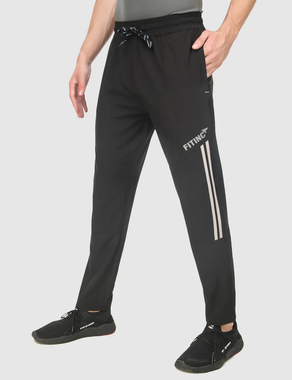 Cozy Comfort HighDensityWeave Aero-Light Regular Fit Track Pant ?C Black