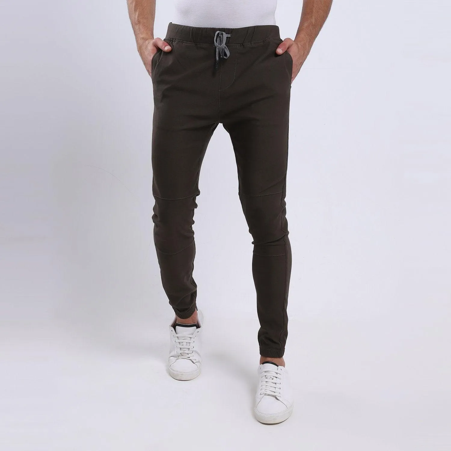 Athletic Fit Gabardine -Side Zipped Pockets Pants