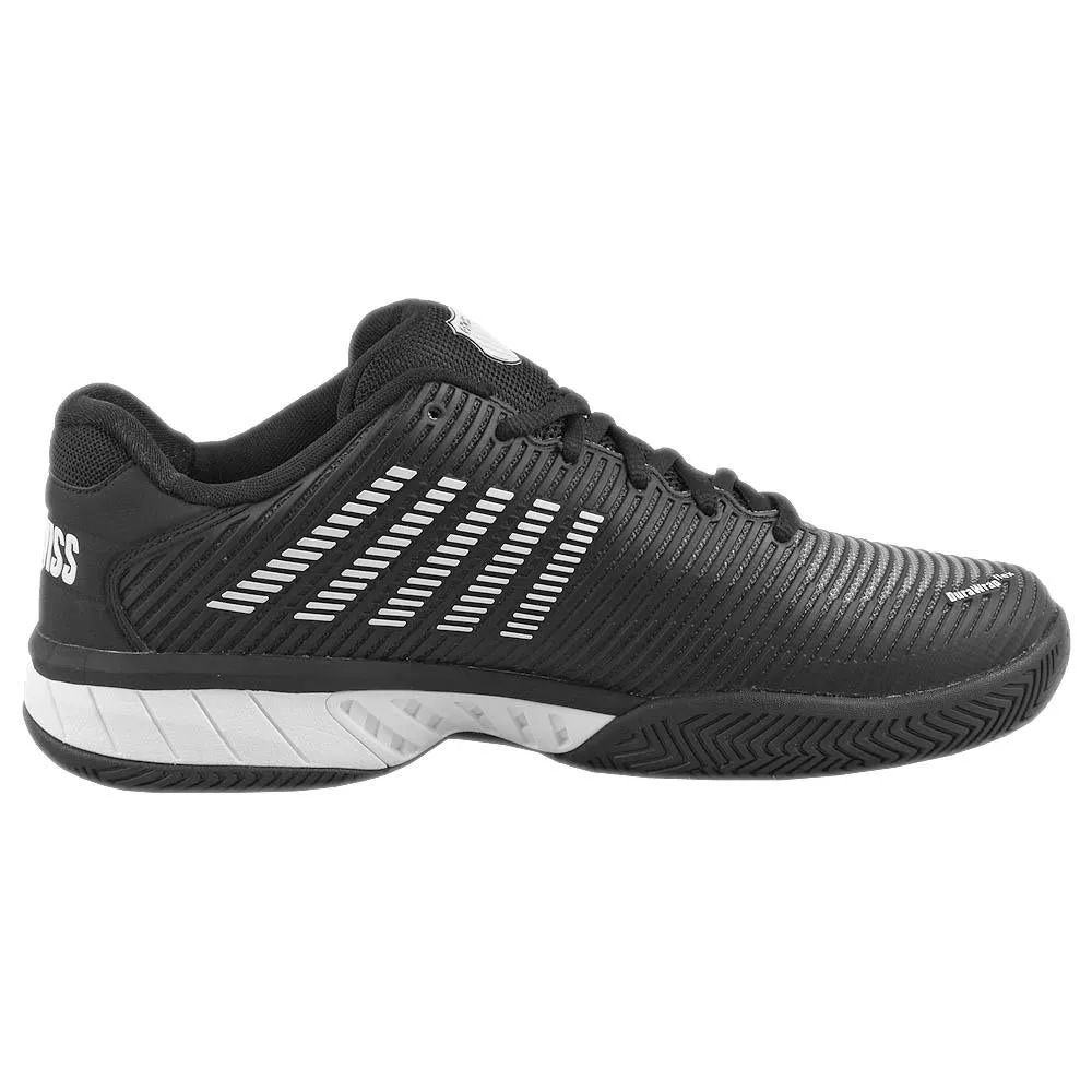 Durable outsole traction K-Swiss Men's Hypercourt Express 2 - Black/White