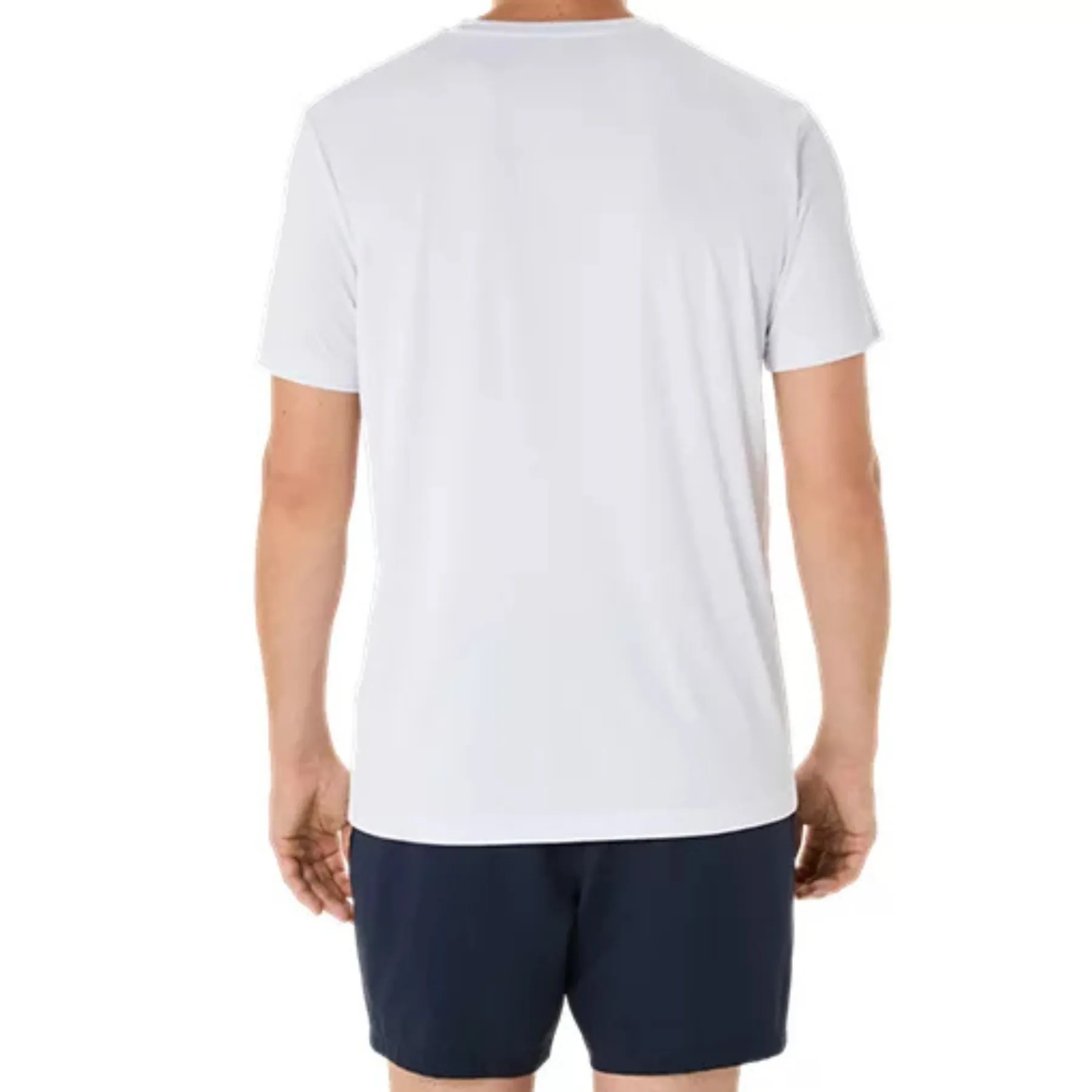 Asics Men Court Graphic Tee - Brilliant White/Huddle Yellow Recycled Polyester