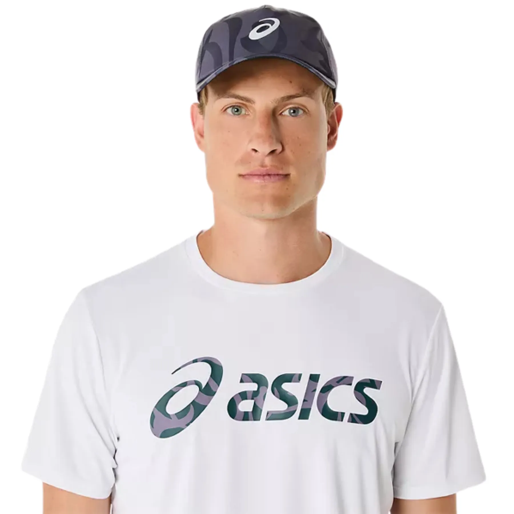 Asics Match Seasonal Graphic Mens Tee - Brilliant White Casual Active