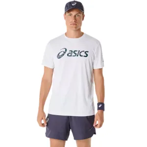 Asics Match Seasonal Graphic Mens Tee - Brilliant White ZeroWaste Production