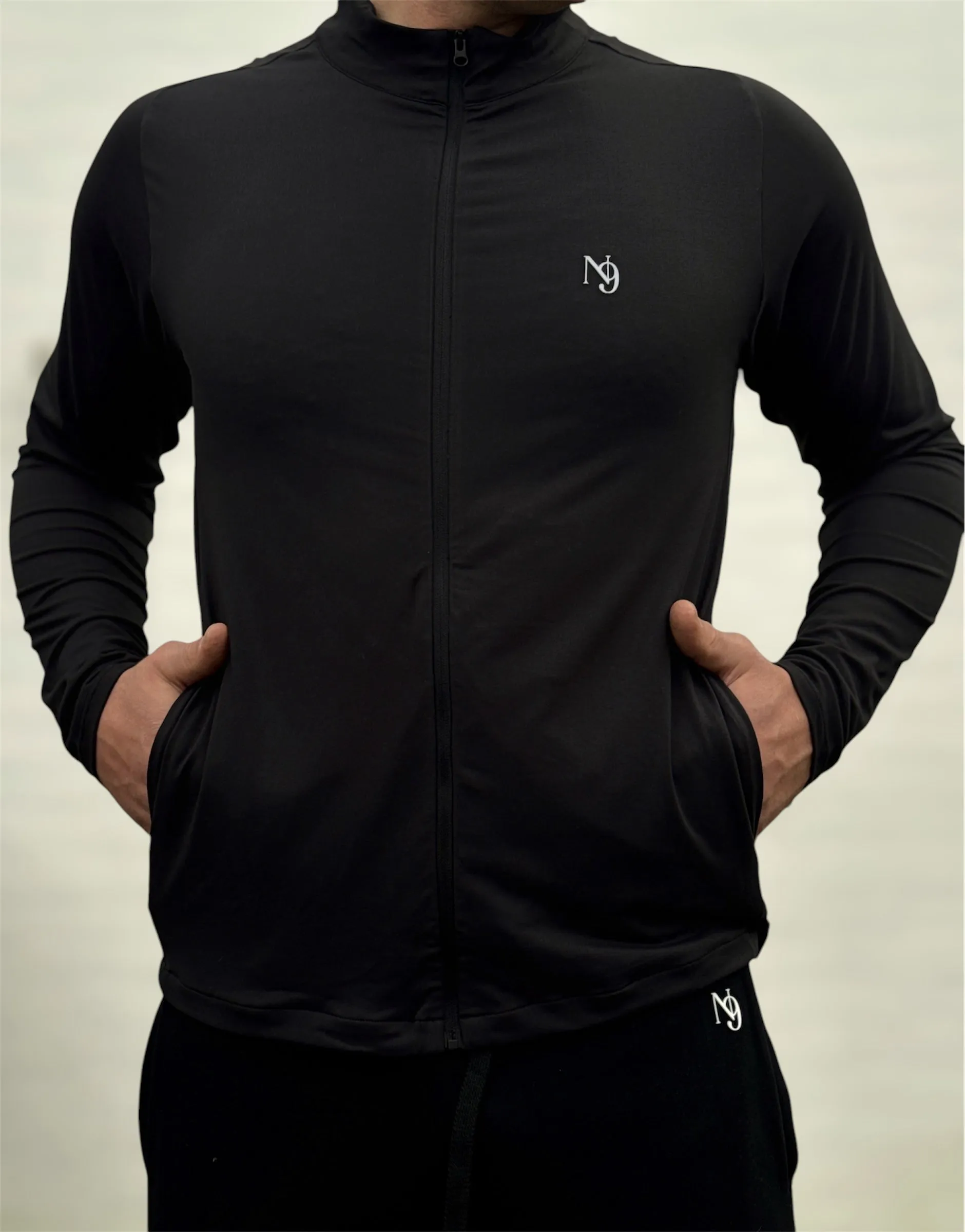 Cozy All Day Chill Layers Mr. Rafal Full Zip - Black