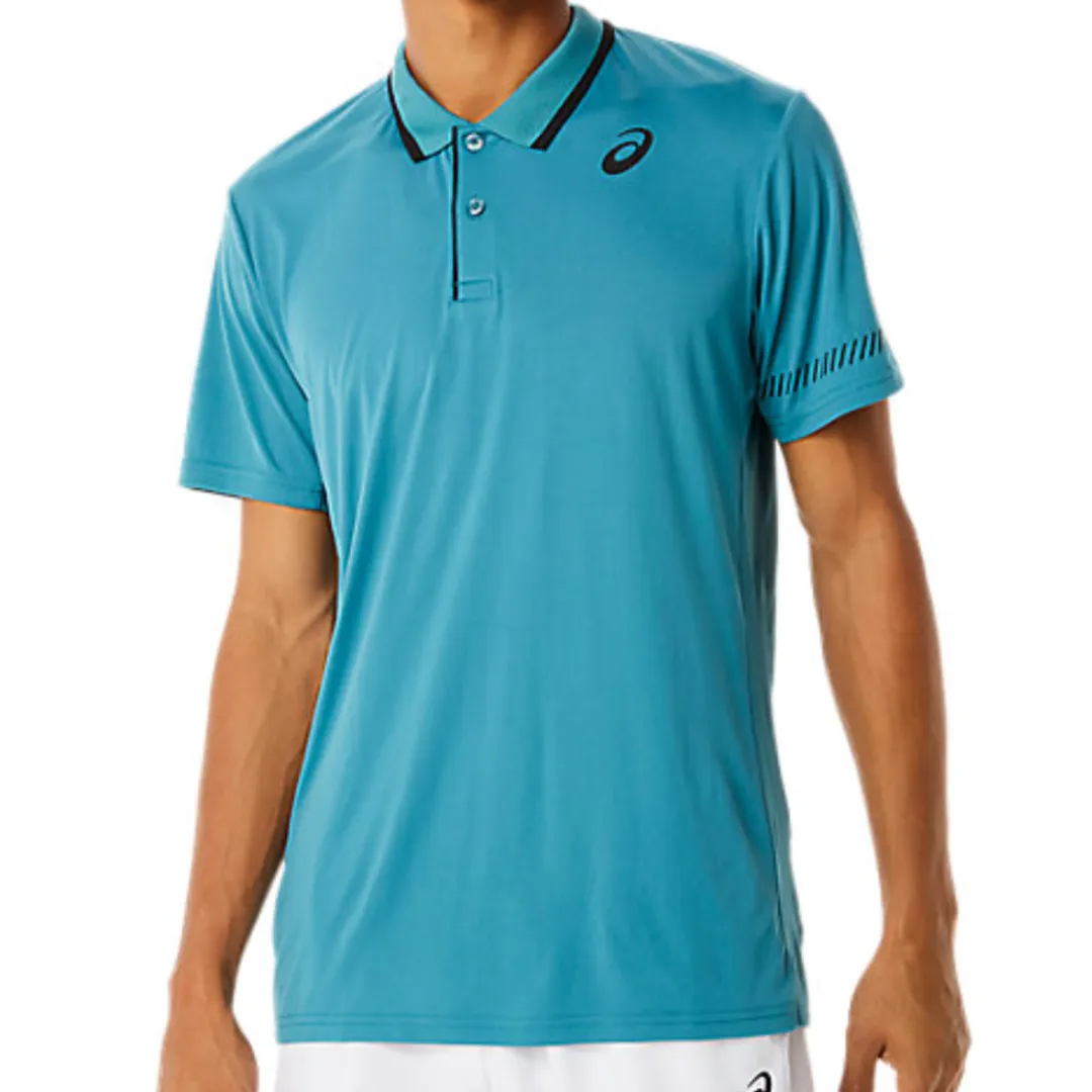 Sporty Top Asics Men Polo Shirt - Misty Pine