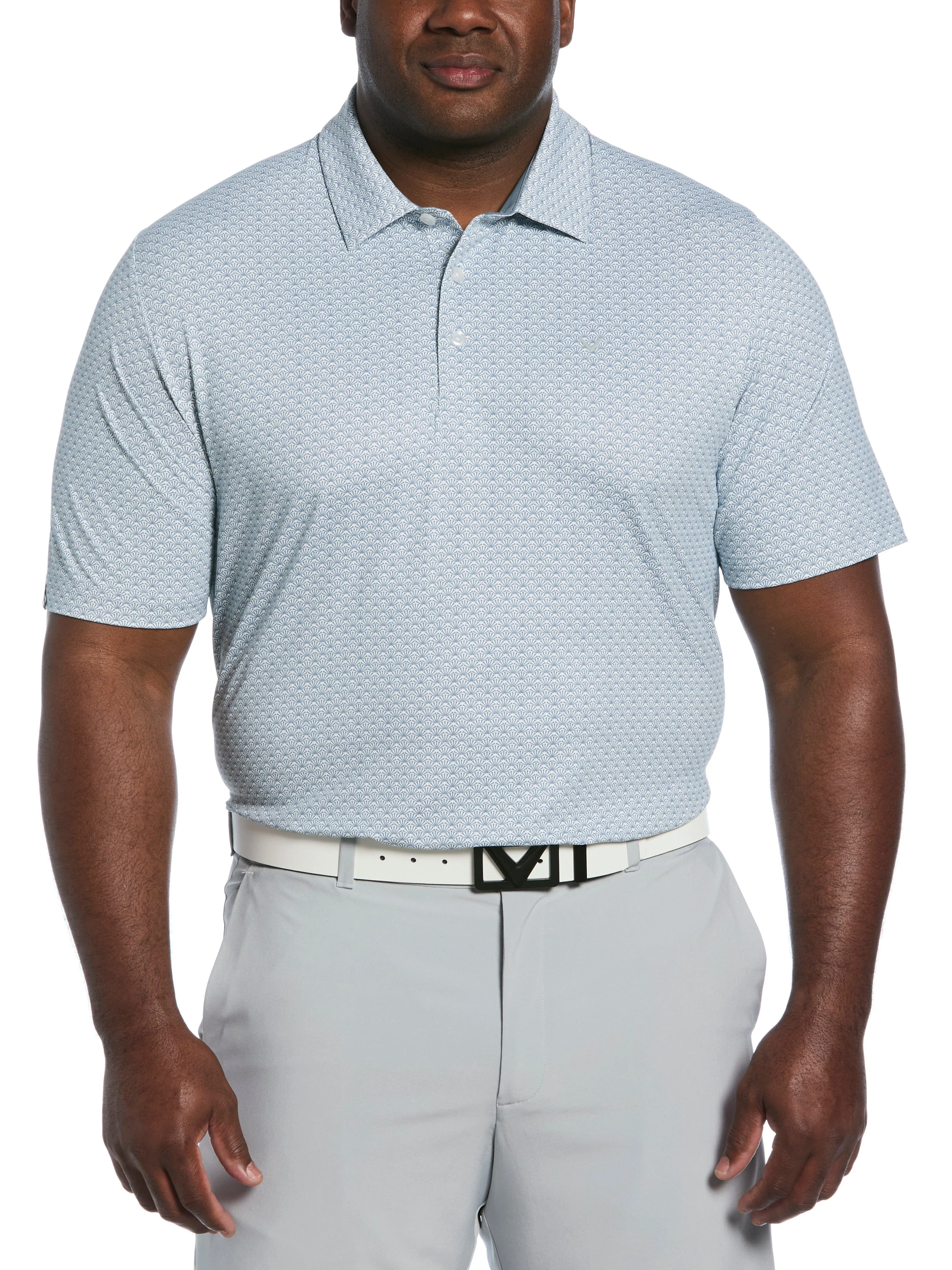 EasyCare Textile Essential Style Big & Tall Trademark Print Golf Polo