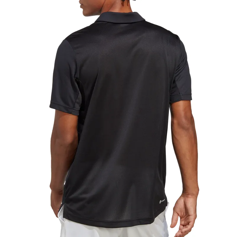 Adidas Club Mens Tennis Polo Shirt - Black Performance Ready