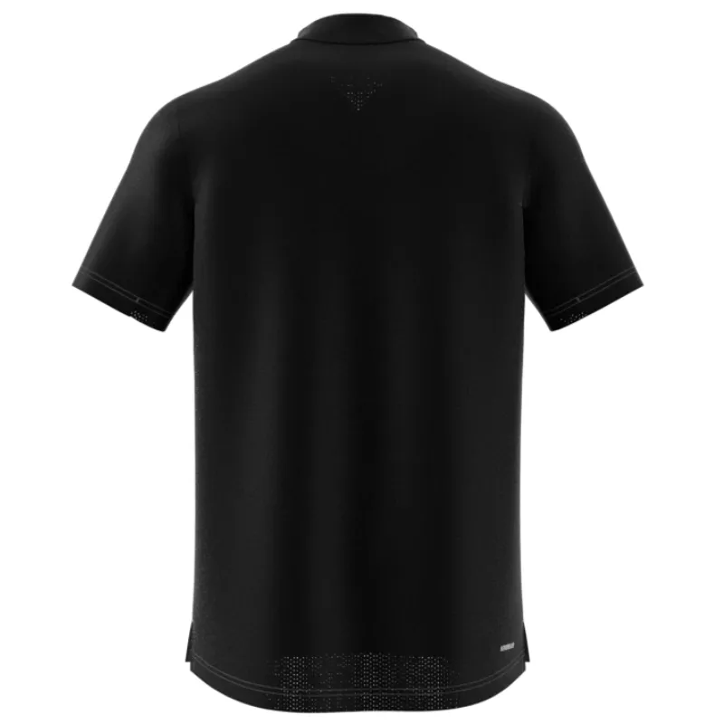 Adidas Club Mens Tennis Polo Shirt - Black Luxury Look