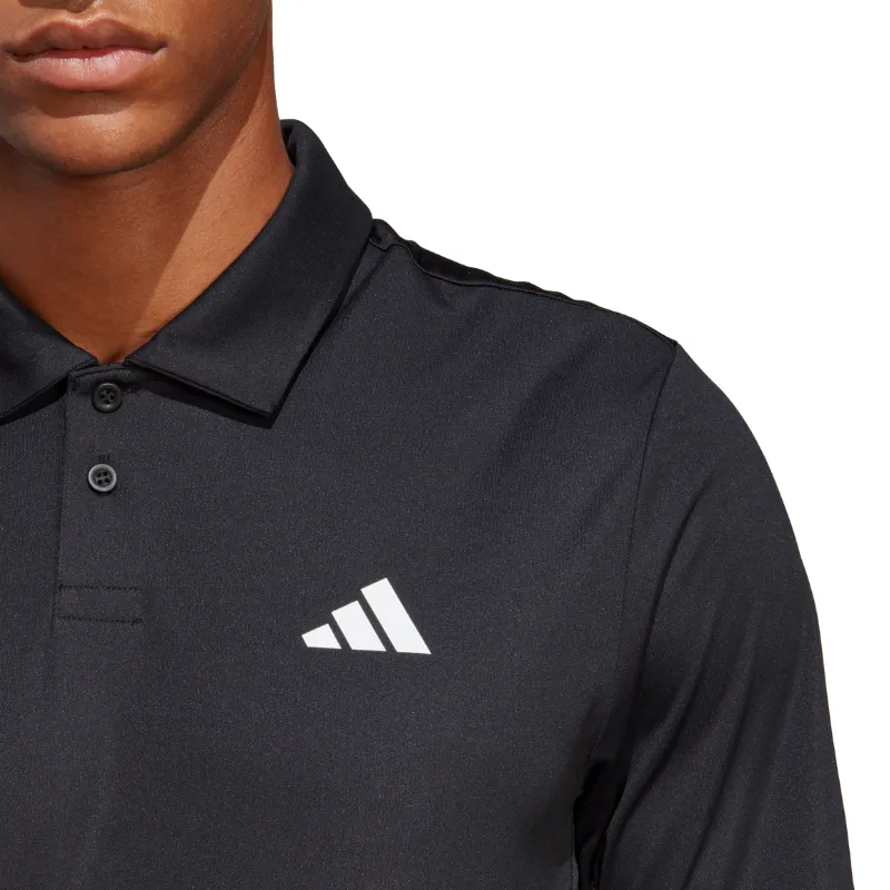 Street Style Lightweight Material Adidas Club Mens Tennis Polo Shirt - Black