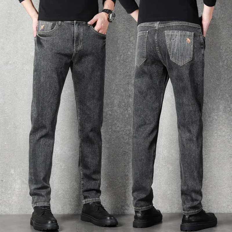 West Louis? Stretch Slim Fit Fashion Designer Denim Jeans Modern Textured Clean Finish