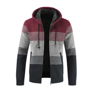 product combo West Louis? Striped Knitting Zipper Hoodie