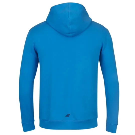 Layer Relaxed Versatile Outfit Babolat Exercise Men Hood Sweat - Blue Aster