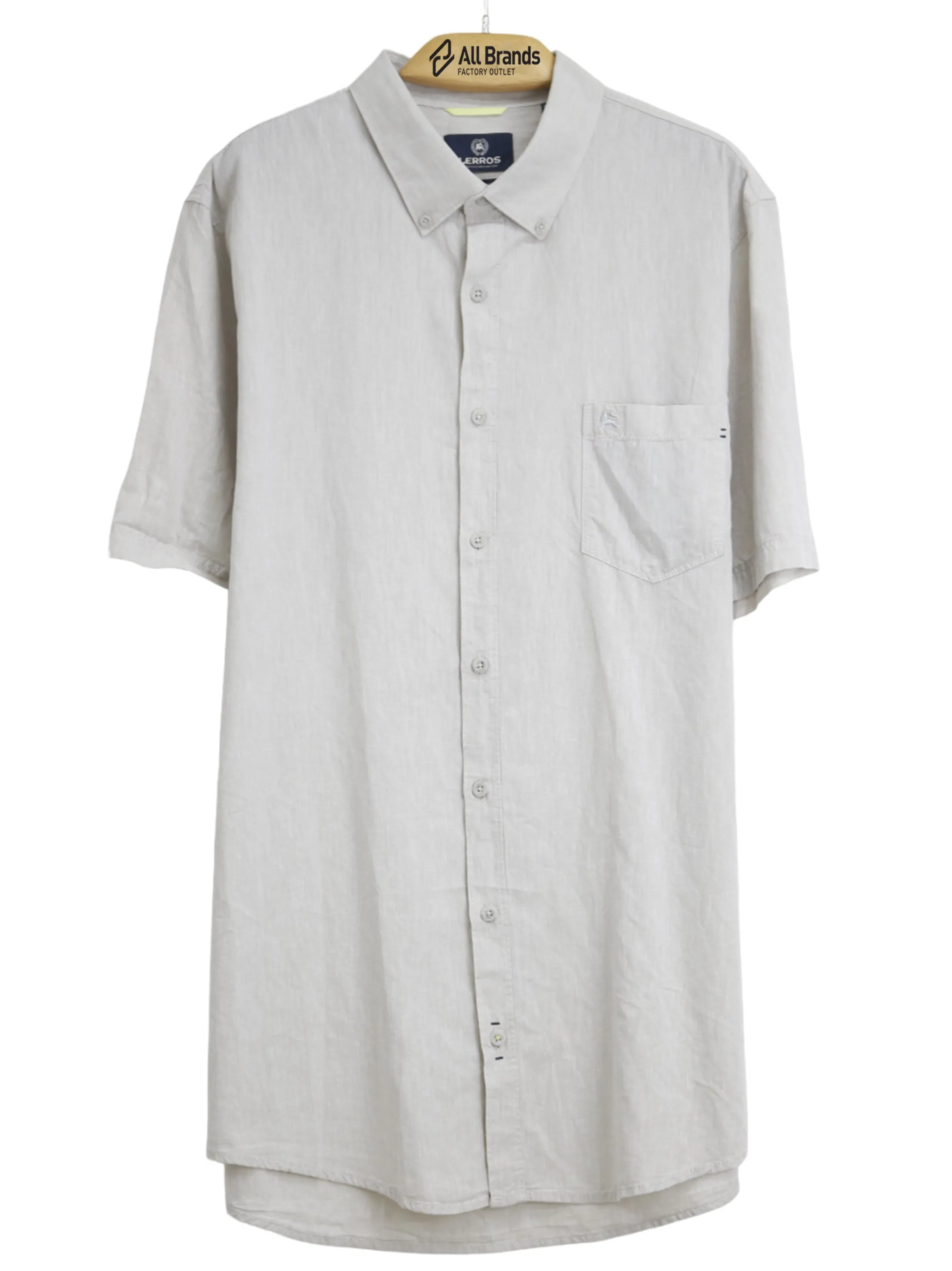 Compact Packing Men's Side Pocket Chemise,Off White