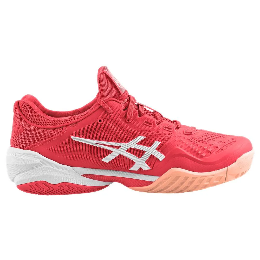 Asics Men's Court FF 3 Novak - Fiery Red/White Blister Prevention Padding