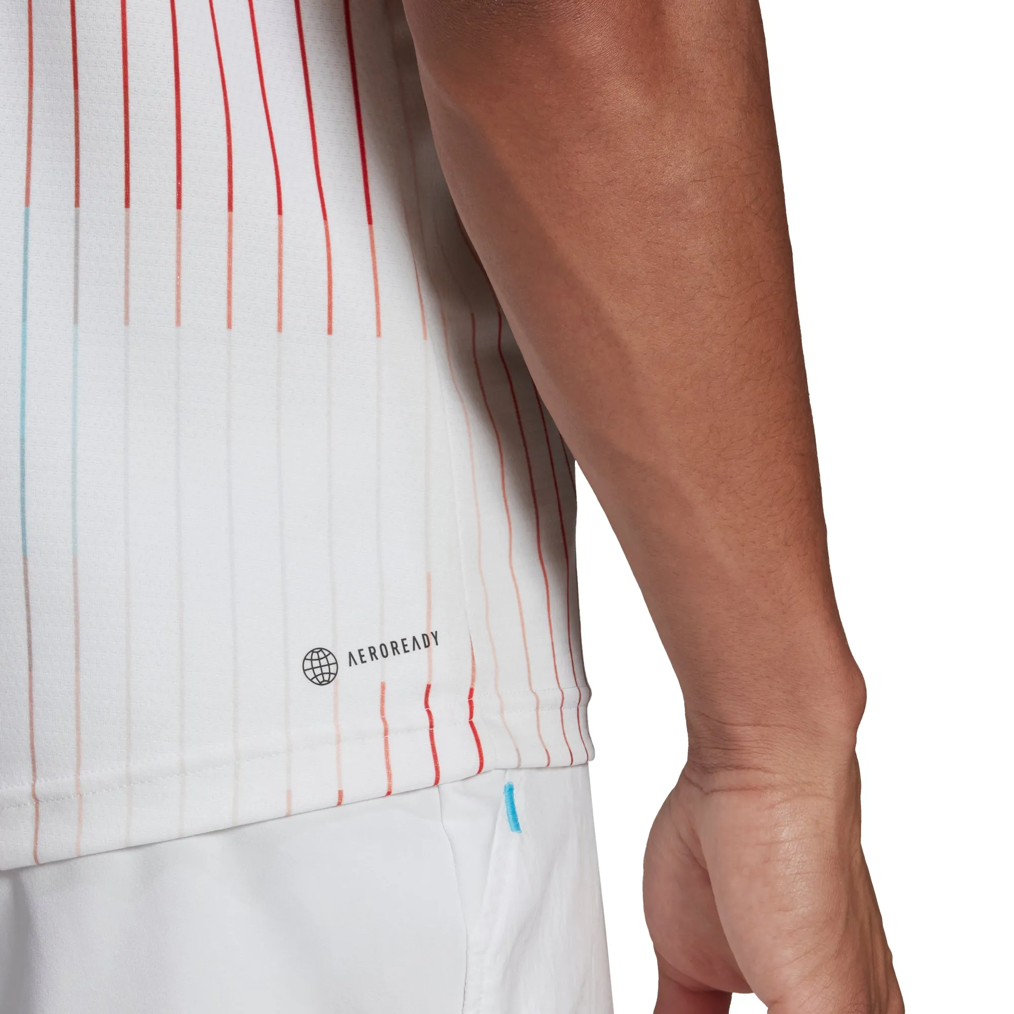 Adidas Melbourne Free lift Polo - White/Legacy Burgandy/Sky Rush Versatile Style Clubhouse Attire