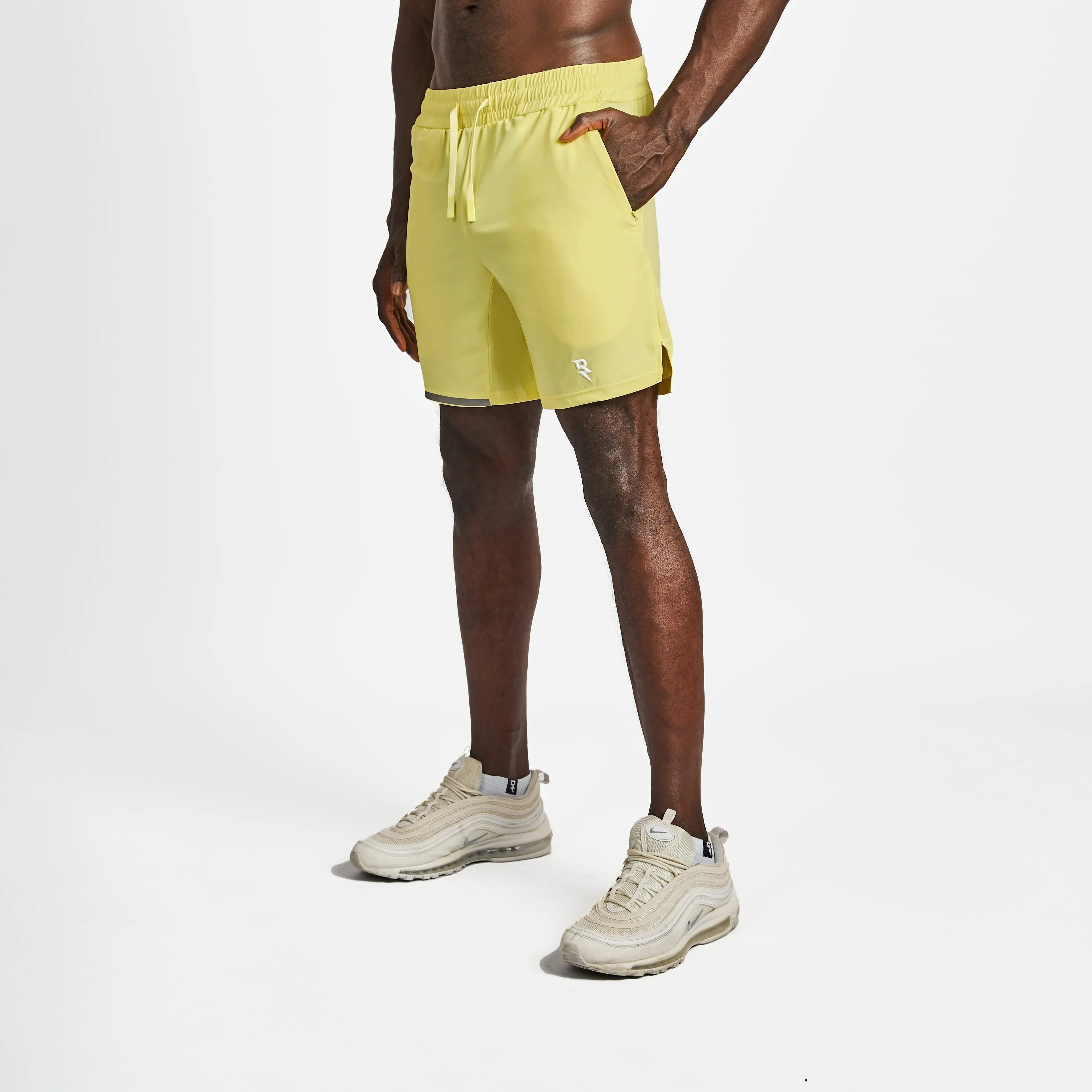 Minimal Design Performance Shorts - Canary Yellow