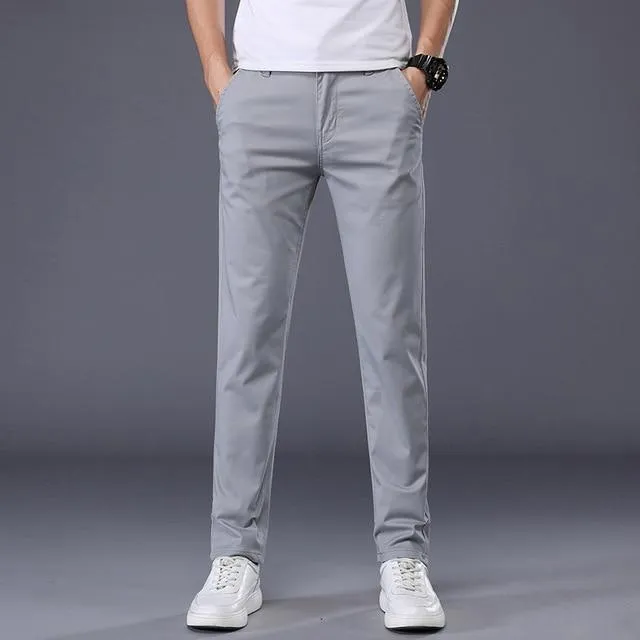 DurableBartack Urban appeal West Louis? Men's Classic Business Cotton Trousers