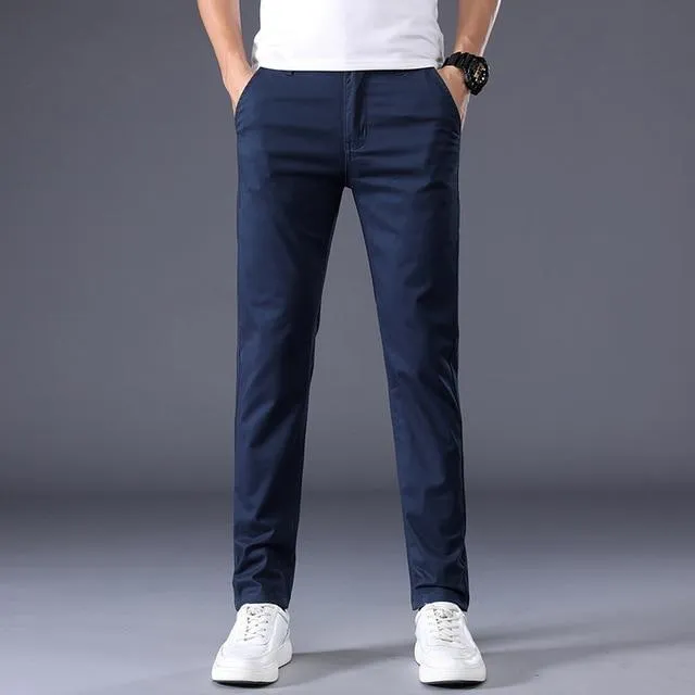 Trendy Layering West Louis? Men's Classic Business Cotton Trousers