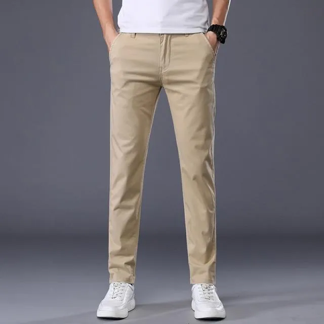 West Louis? Men's Classic Business Cotton Trousers Multi Pocket System