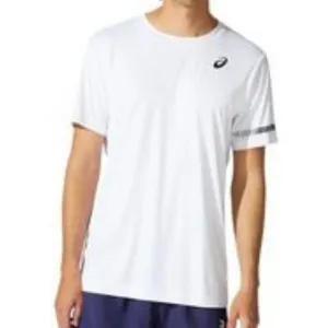 Casual Statement HeatResistantMaterial Asics Court SS Tee - Brilliant White