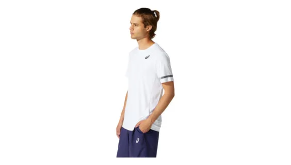 spandex blend Asics Court SS Tee - Brilliant White