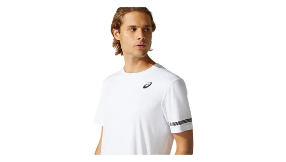 Perfect Wear Seamless Edging Asics Court SS Tee - Brilliant White
