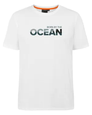 Didriksons Mens Harald Ocean T-Shirt Chill Comfort Look Weekend Fashion