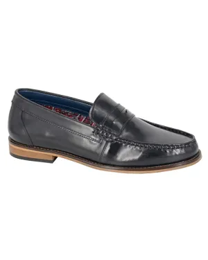 Rain Step Roamers Mens Hi-Shine Saddle Loafers