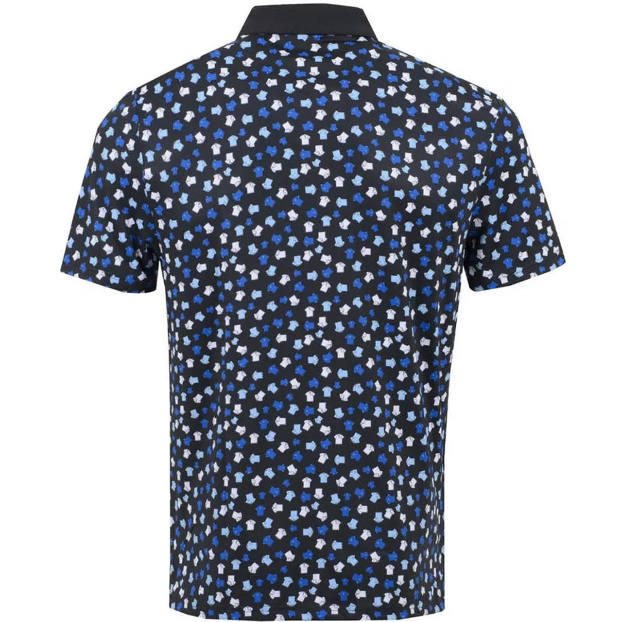 Original Penguin Mens Whimsical Earl Print Golf Polo - CAVIAR Chill Outfit Active Design