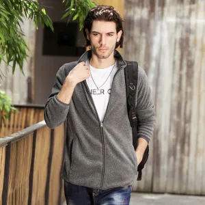 West Louis? Winter Warm Zipper Fleece Sweatshirt Cozy Design
