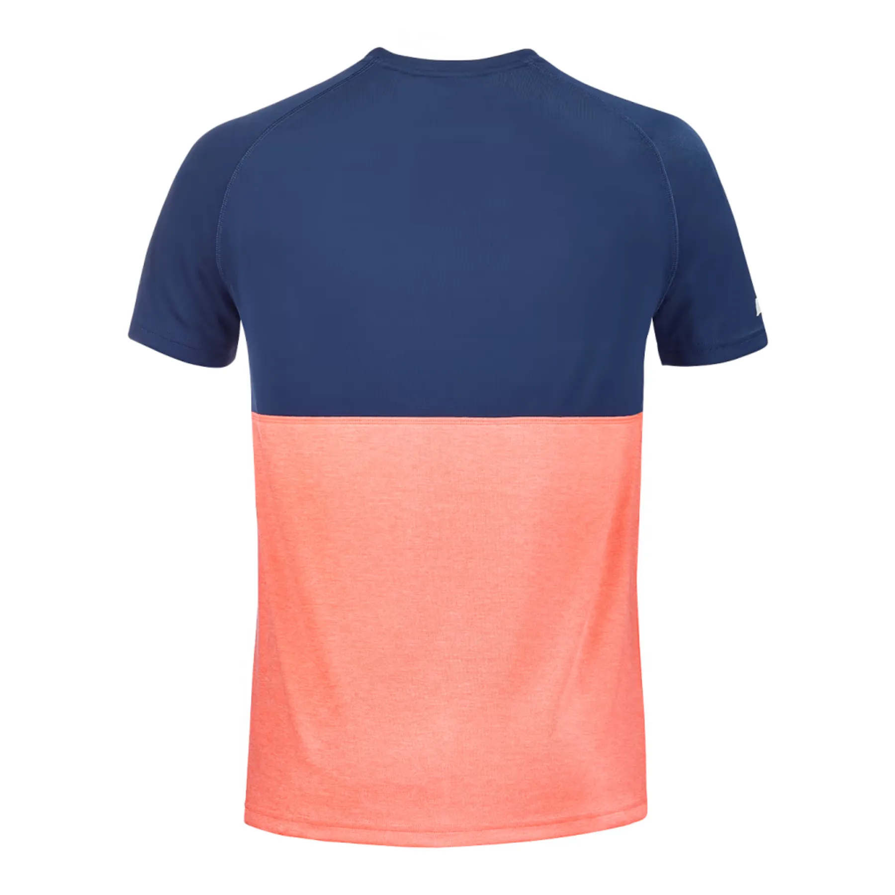 Babolat Play Crew Neck Men Tee  - Fluro Strike/Estate Blue Sleek Design Fit