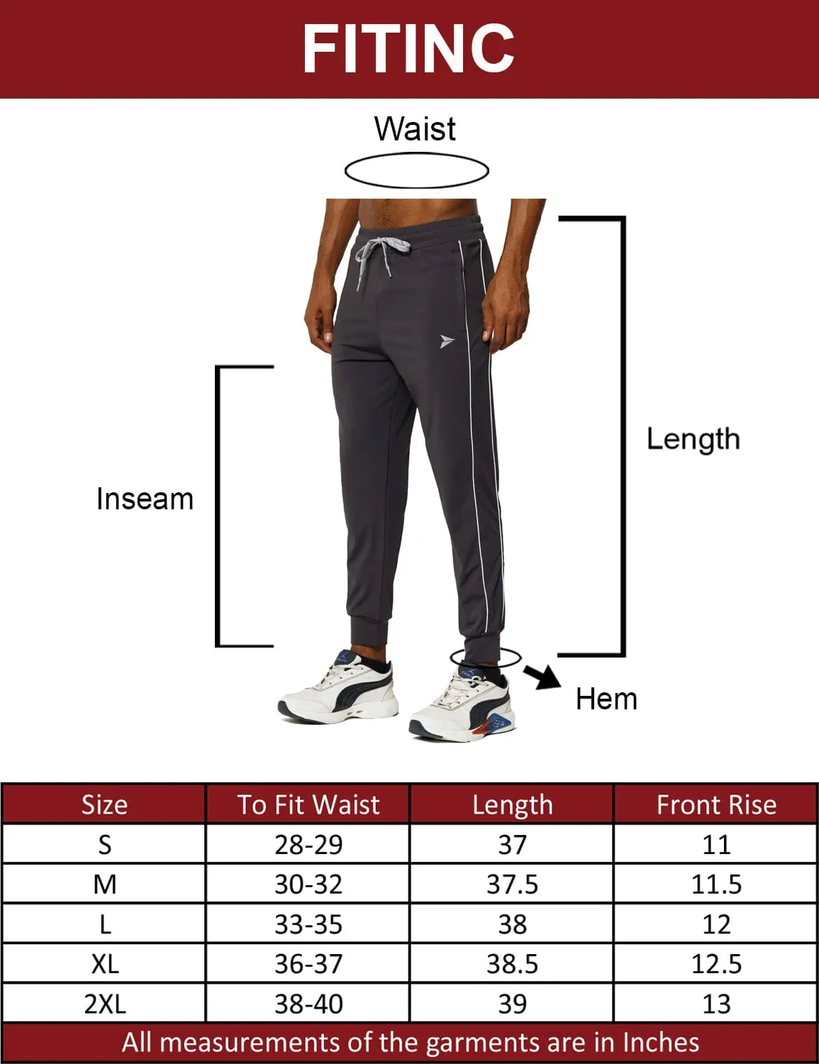 Hip Friendly Pockets Comfortable Fashion Tapered Jogger with Pockets - Dark Grey