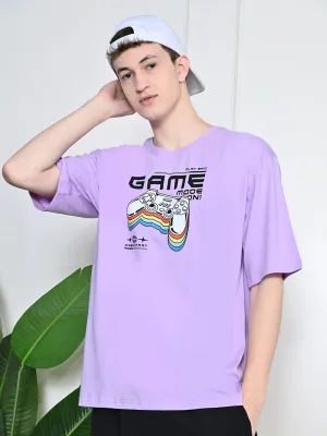 Breathable Essentials Standard Body Fit Everyday 100% Cotton Gaming T-shirt ?C Lavender