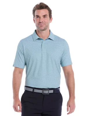 Mens Chevron Print Golf Polo Shirt Urban Shirt Chill Layers