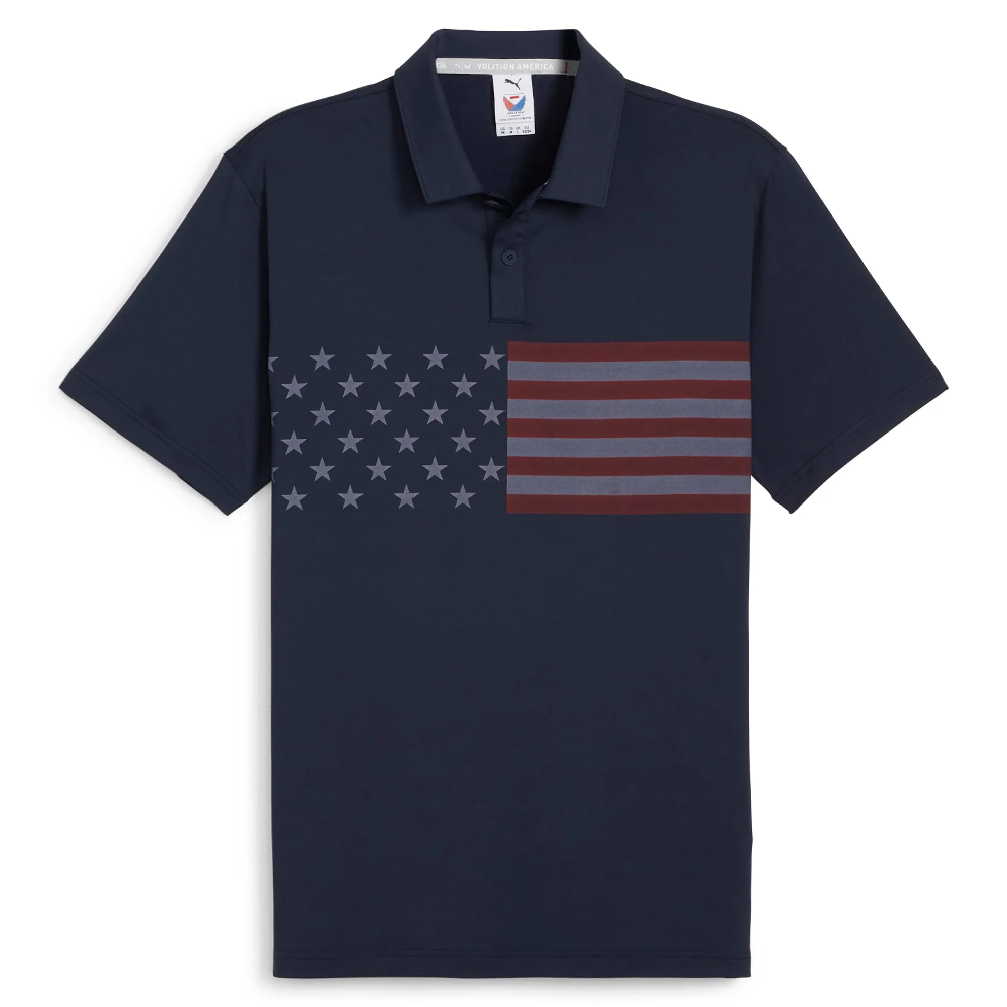 Versatile Look Volition Stars & Bars Golf Polo