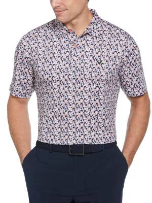 Mens Golf Essentials All Over Polo SweatResistant Inner Layer