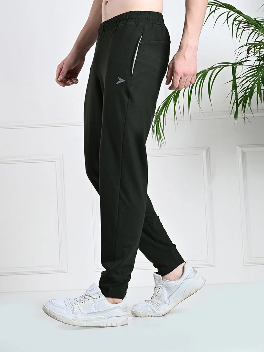 Utility Jogger with Pockets - Green Smart Comfort Sporty Cut