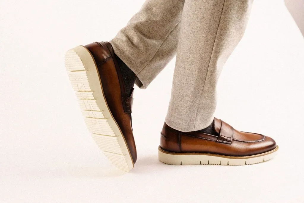 BERLINA LOAFER CUOIO Wide Toe Box Option Supportive structure