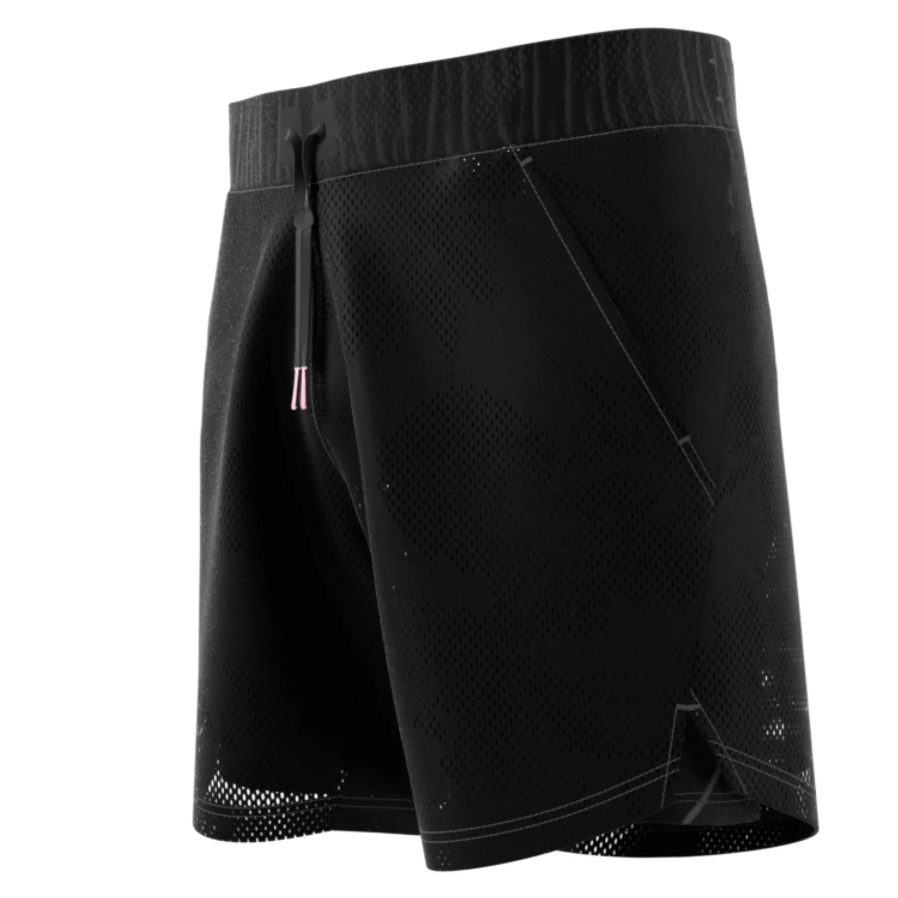 Active Design Lightweight Material Adidas Performance MEL 2N1 Men Tennis Short  -Black