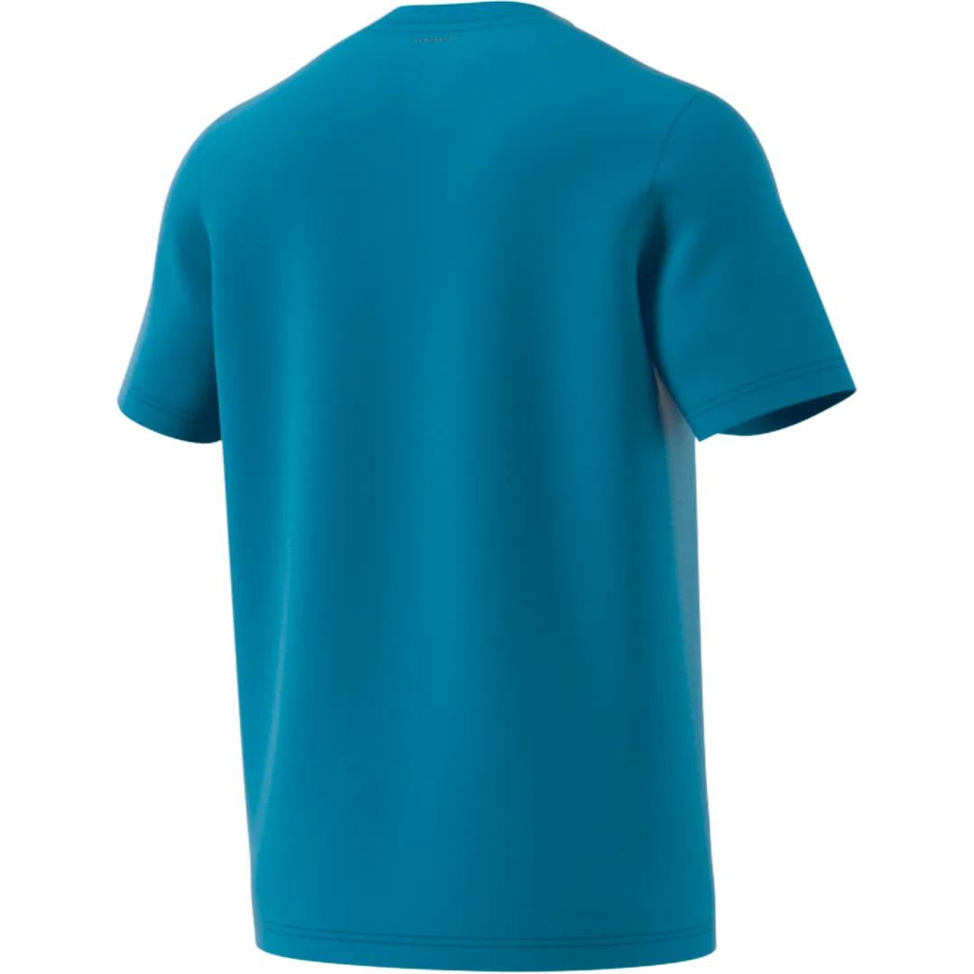 Adidas Graphic Logo Tee - Cat Camo/Sonic Aqua Breathable Wearable Quick Dry Performance