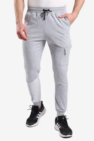 Cozy Stretch Fit Stretchy Material Elastic Ankle Left Knee Pocket Black