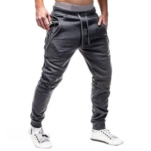 Ultra Soft Texture Flexible Layer West Louis? Casual Style Side Zipper Sweatpants