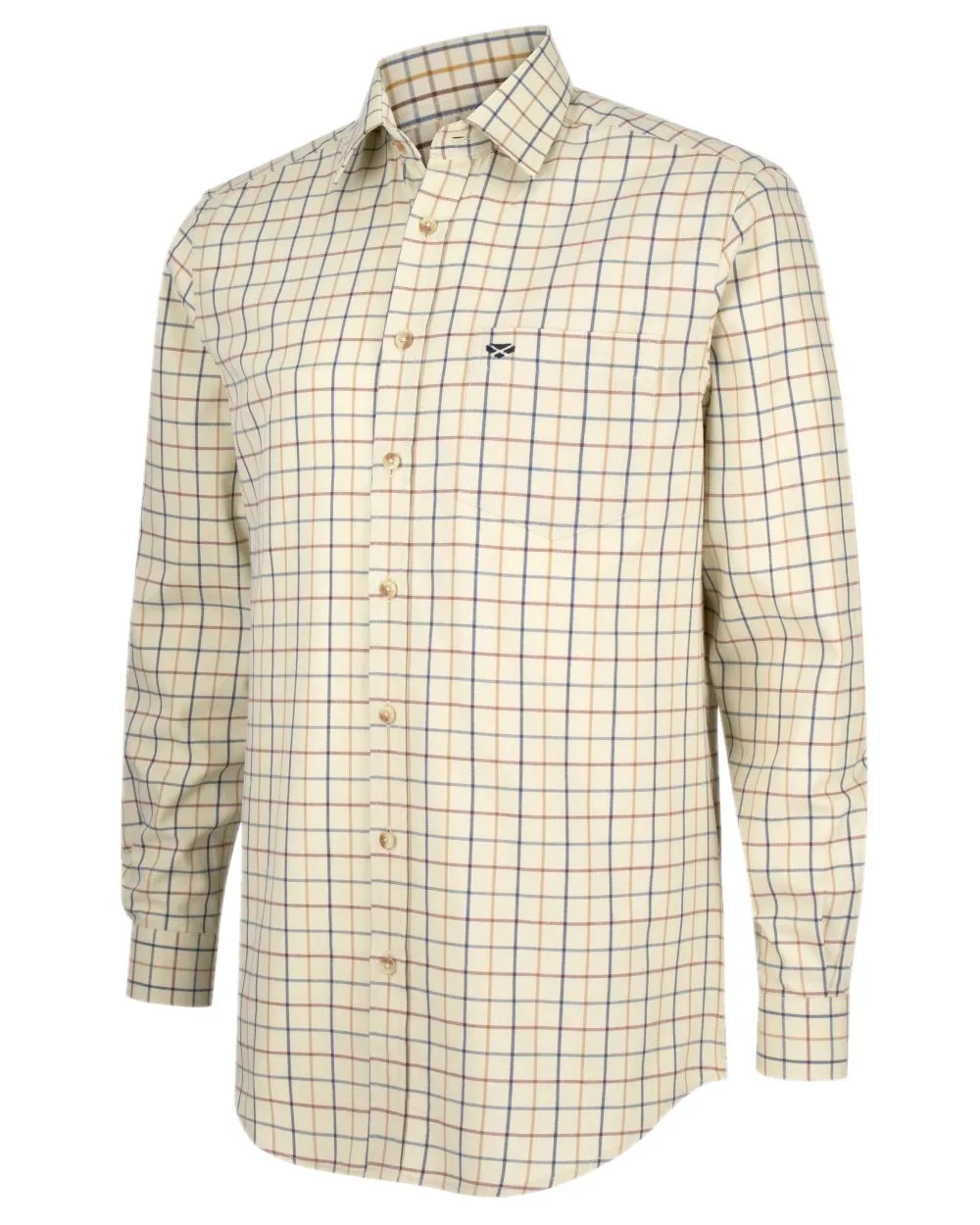 Tailored Silhouette Eco Dye Technique Hoggs of Fife Ambassador Tattersall Shirt