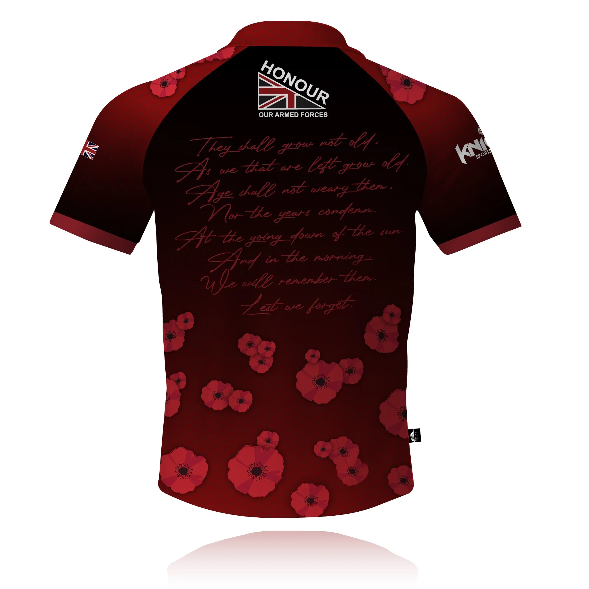 Honour Our Armed Forces 'Lest We Forget' - Tech Polo Travel Ready simple design