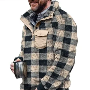 Elastic cuffs West Louis? Winter Sherpa Fleece Teddy Sweater