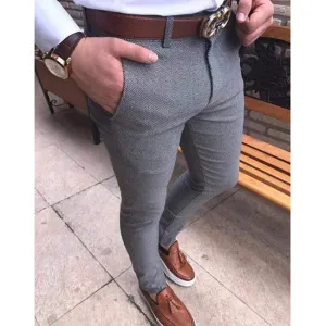 Classic Mode West Louis? Formal Fit Flat-Front Skinny Dress Pants
