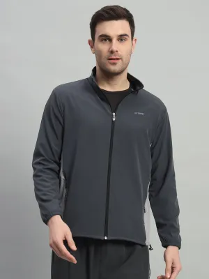 Two-Tone Sports Jacket - Dark & Light Grey Smart Fit Stream Fit