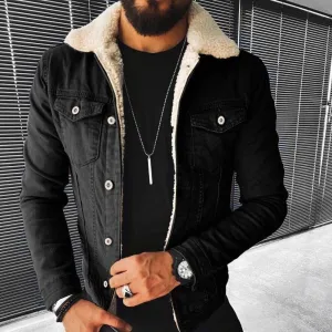 Trendy Jacket West Louis? Motorcycle Style Cotton Padded Denim Jacket