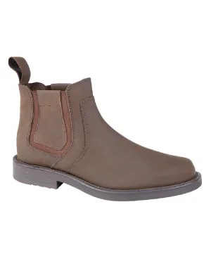 Reinforced Heel Stabilizer Roamers Mens Crazy Horse Leather Gusset Boots