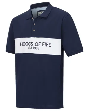 Brushed Interior Minimalist Style Hoggs of Fife Stewart Block Pique Polo Shirt